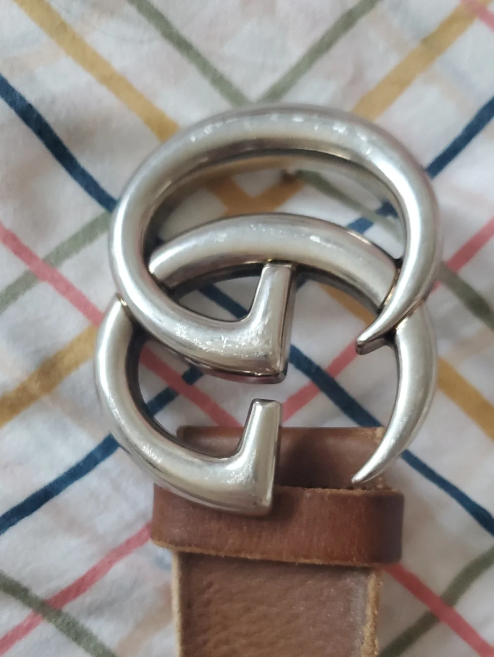 Gucci Brown Silver Buckle Belt - Picture 4 of 5